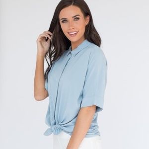 Agnes and Dora Dolman butto down